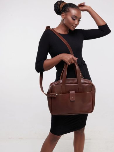 Pure Leather Lesa Laptop Bag Olakira Craft