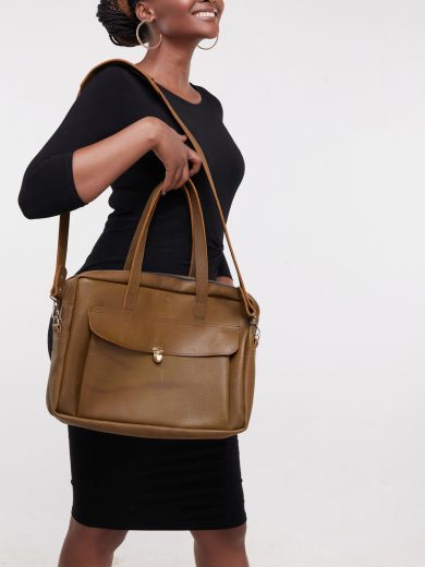 Pure Leather Garsen Laptop Bag Olakira craft