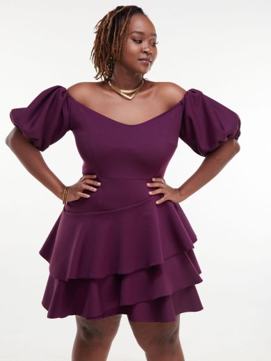 Turo Dress Burgundy Olakira Craft